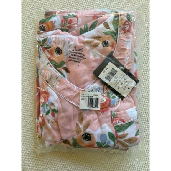 NWT - CUDDLE DUDS Short Sleeve V-Neck Top with Short Pajama Set - Size S - Peach - Picture 4 of 7